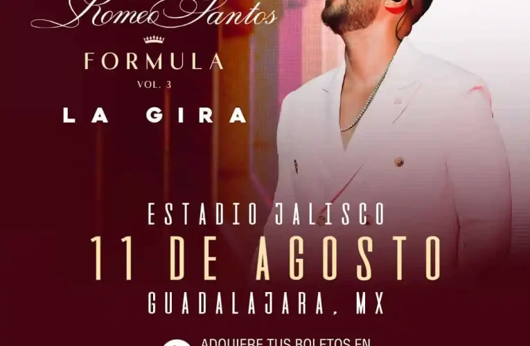 Romeo Santos ofrecerá 7 conciertos en México como parte de su «Fórmula Volumen 3»