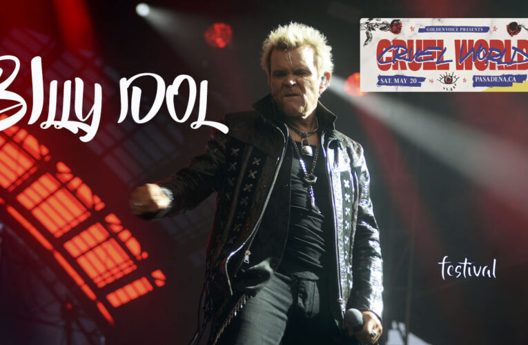 El ícono del pop rock Billy Idol en el Cruel World Festival 2023