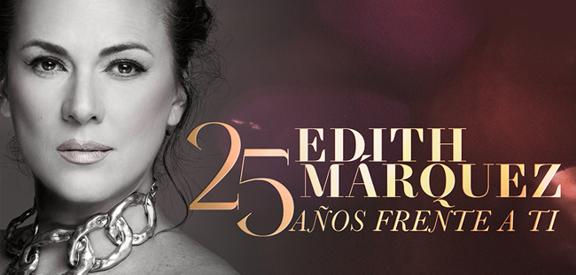 Edith Márquez, celebrará 25 años de carrera en el Auditorio Telmex.